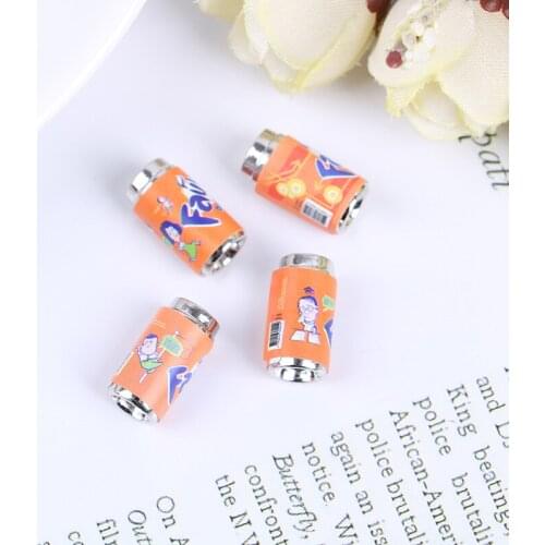6Pcs/set New 1:12 Scale Mini Metal Can Juice Beverage Model Dollhouse Miniature Supermarket Food Pretend Play Toy