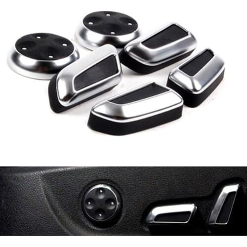 6pcs Seat Adjustable Knob Button Switch for Audi Q3 Q5 A3 A4 A5 A7 For Volkswagen /VW Jetta MK5 GTI Passat B7 CC Tiguan