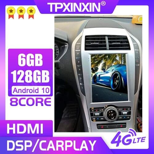 For Lincoln MKZ Android 10.0 128G Stereo receiver Car Multimedia Stereo Player Headunit Audio Radio GPS Navigtion