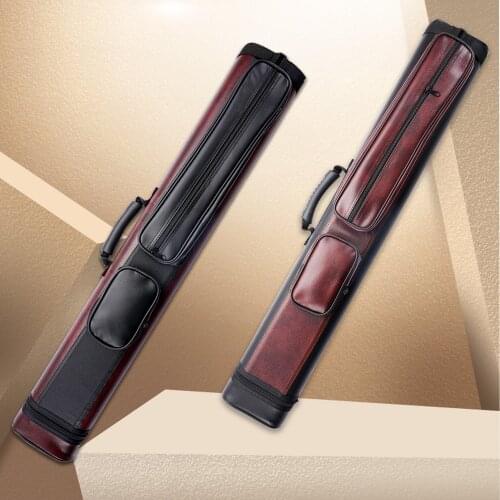 Billiard Cue Case 1/2 Rod Box PU Cue Case 6 Holes Two Choices Pool Cue Carrying Billiard Bag Billiard Accessories
