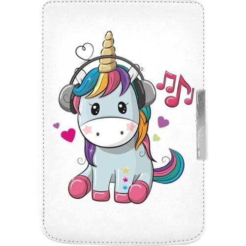 PU leather print case for pocketbook basic 2 614 615/614 plus/624/625/626 plus touch lux 3 6'' ereader cover+screen protector