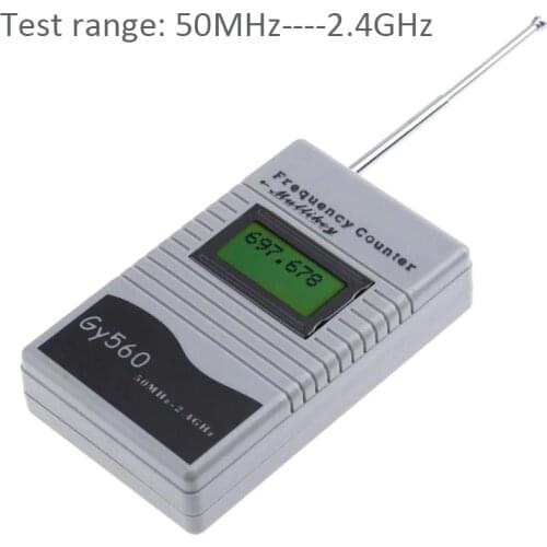 Digital Frequency Counter 50 MHz-2.4 GHz LCD Display for Two Way Radio Transceiver GSM Frequency Counter Meter