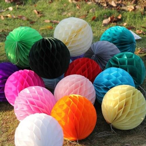 Hot saling 10PCS/Lot 6" (15cm) Tissue Paper Lantern Honeycomb Ball For Home Wedding &Birthday Party /Baby Shower Decoration