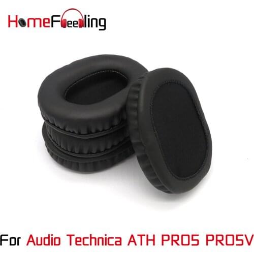 Homefeeling Ear Pads For Audio Technica ATH PRO5 PRO5V Earpads Round Universal Leahter Repalcement Parts Ear Cushions