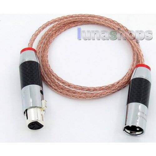 LN005774 1.2m Acrolink FP-9133AG 8 Cores XLR 3 Pins Male to Female Speaker Hifi Cable (AG)(A+C)(CU)