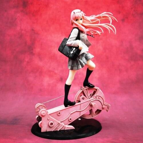 DARLING In The FRANXX Anime Figure 02 Zero-Two School Uniform Ver. PVC Figures 28cm/11inch Doll Anime Model Toy