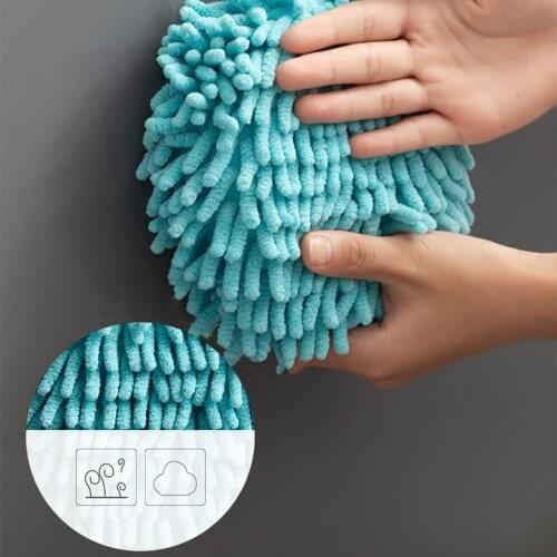 Multifunctional kitchen hand towel, rag, thickened bathroom hand towel, fast water absorption, wall hanging and portable
