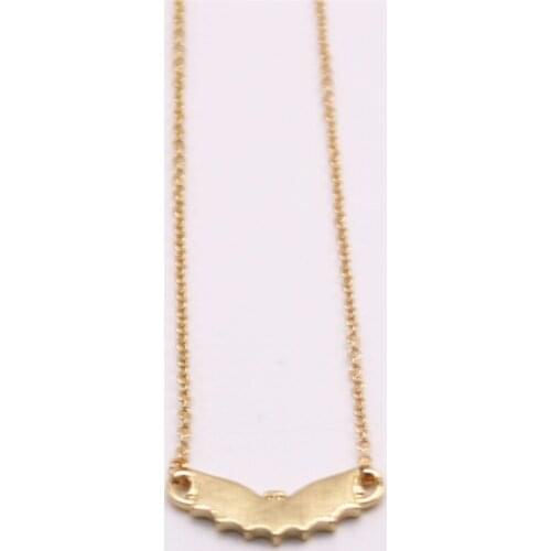 Fashion plating necklace Animal necklace Simple bat necklaces for women color