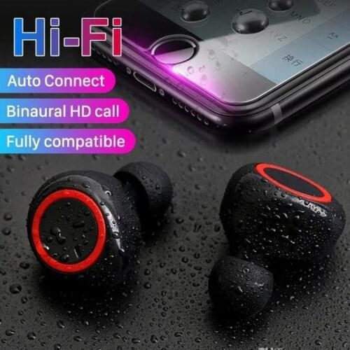 A2 Earphones Wireless Bluetooth Headphone Waterproof Stereo Sound Headset Touch Control Earbuds WIth Powerbank Charging Case