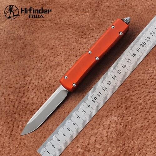 Hifinder knife White blade:D2(Satin) 6061-T6 Aluminum handle camping survival outdoor EDC hunt Tactical tool dinner kitchen kn