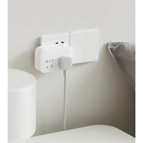 Original Xiaomi Mijia Power Strip Converter Portable Plug 2 Sockets 2 Individual Switches Fast Charging For Home Travel Adapter