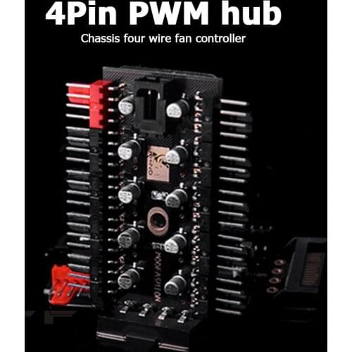 1 to 10 4 Pin PWM Cooler Fan HUB Splitter Extension PC Speed Control Board Solve The Lack Of Motherboard Interface