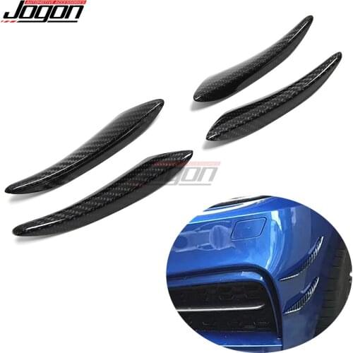 Carbon Fiber Front Bumper Side Lip Splitter Fin Air Cover Accessories For VW GOLF 5 6 7 MK4 MK5 MK6 MK7 GTI R R-LINE Polo Jetta