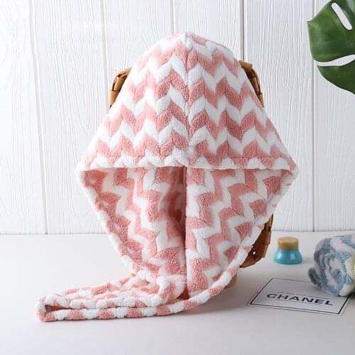 Ripple Towels Bathroom Female Dry Hair Towel Aabsorbent Quick Drying Microfiber Shower Out Travel Towel Holiday Gifts