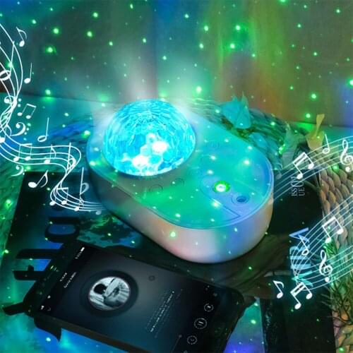 Starry sky projection lamp Galaxy night sky bluetooth smart music player room party and holiday decoration projection lamp gifts