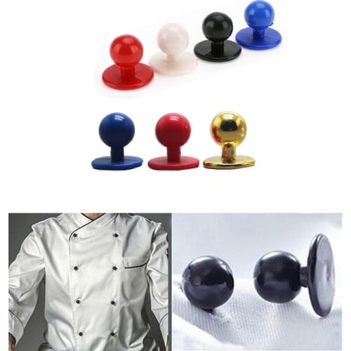 XUNZHE 10 Pcs 11.5*18mm Restaurant Chef Uniforms Suit Buttons Color Plastic Buttons For Diy Costumes Parts Accessories