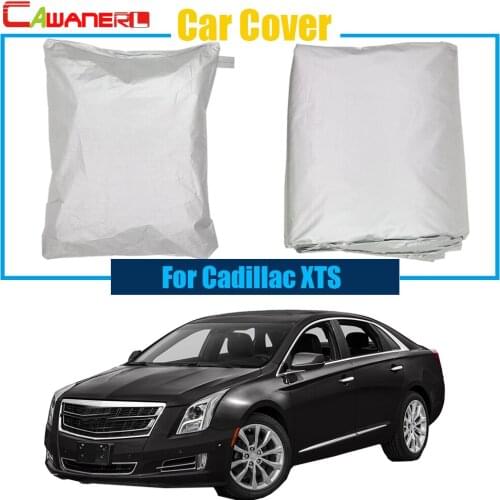 Cawanerl Gray Car Cover Anti UV Snow Rain Sun Resistant Protector Cover For Cadillac XTS