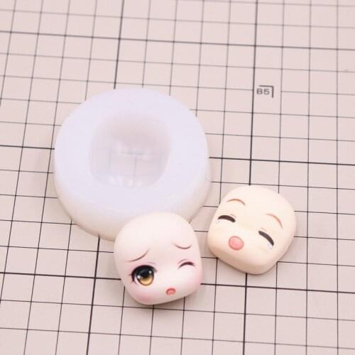 Q version super light clay universal silicone face mold soft clay human face mold steamed bun face bun face