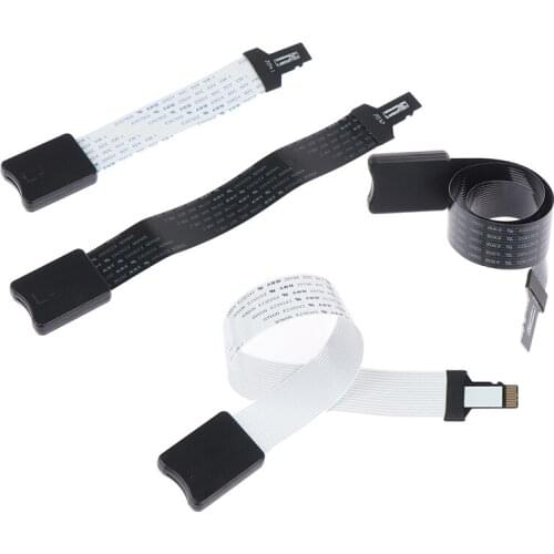 TF to micro SD card Flex Extension cable Extender Adapter Zip Extension cable Memory Card Extender Cord Linker 10/15/25/46CM