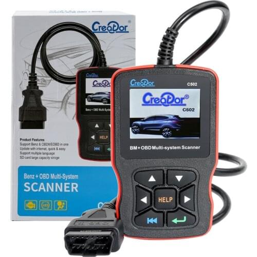 High quality C.reator C502 original upgraded online C 502 for Benz & OBD2 auto detection diagnostic tool car decoder free ship