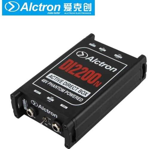 Alctron DI2200N high performance active DI box designed for instruments with high output level for stage-performance