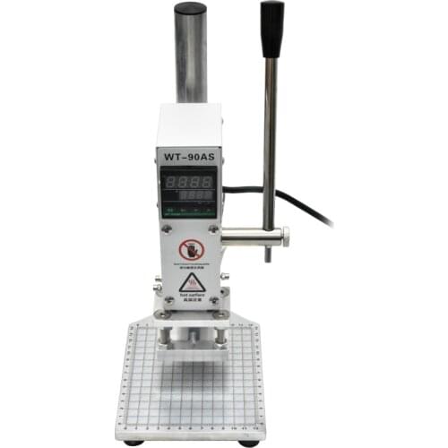 WT-90AS Small Manual Hot Foil Stamping Guide Bronzing Machine for PVC Skin and Paper Card Stamping and Stamping 220v / 110v
