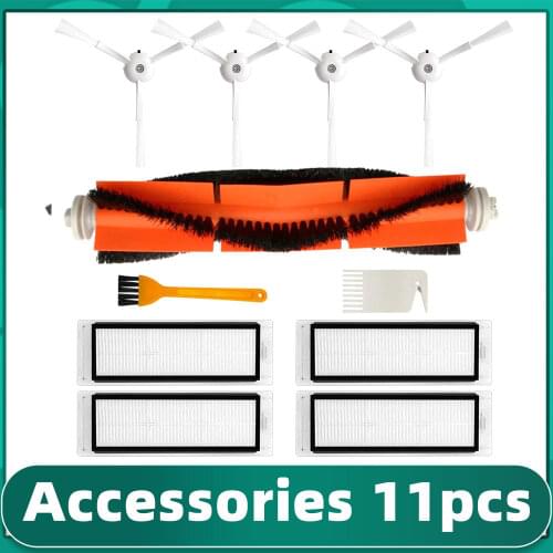 HEPA Filter Side Brush Main Brush Set for Xiaomi MI Robot Vacuum 2 Roborock S50 S51 E25 Vacuum Cleaner Parts Accessories
