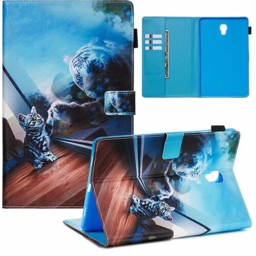 PU Leather Tablet Protective Shell For Samsung Galaxy Tab A Case T590 T595 T597 10.5 Inch 2018 Sleep Wake Stand Cover Funda+pen