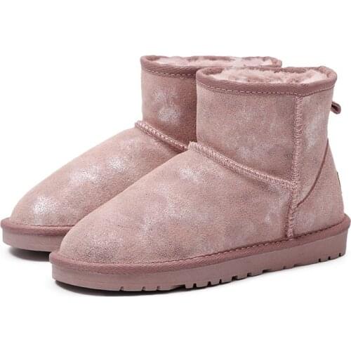 Snow Boots 2019 New Winter Female Short Tube Waterproof Non-slip Boots Korean Version Of The Wild Student Leather Shoes