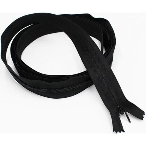 2pieces 3# 200cm 2meter Long Quilt Invisible Zippers DIY Nylon Coil Zipper For Sewing bedding bag zipper