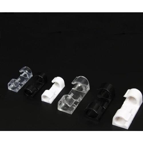 20pcs/lot Wire Fixing Clamp Clip Desktop Wire Clear Up Clips Holder Clamps Cable Clip Device Cord Clips Holder Organiser
