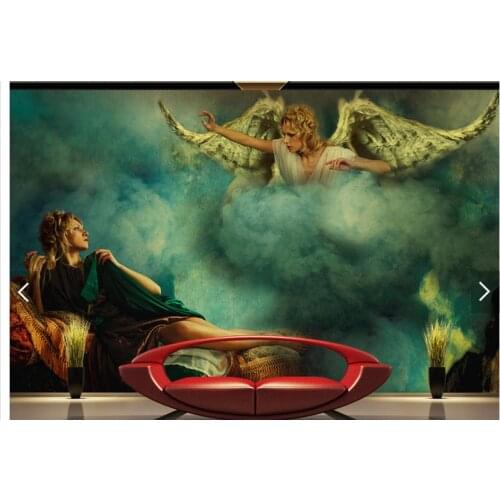 Customized 3d photo wallpaper 3d TV wall murals wallpaper Setting wall decoration character angels dream living room decoration