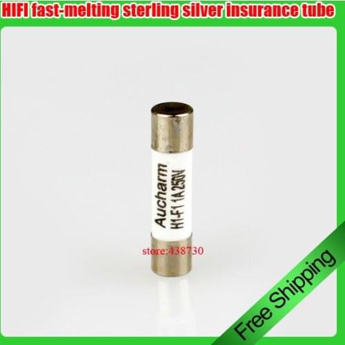 5pcs HIFI fast-melting sterling silver insurance tube 5x20mm CD amplifier power amplifier power socket silver fuse 1A 2A 3A