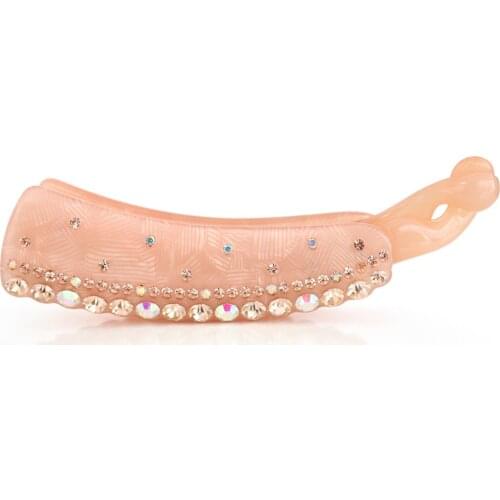 AB Rhinestone Hair Pin - Hair Comb for Women Lady Hair Accessory Jewelry Ornament Barrette Tiara for Ponytail Holders Wedding