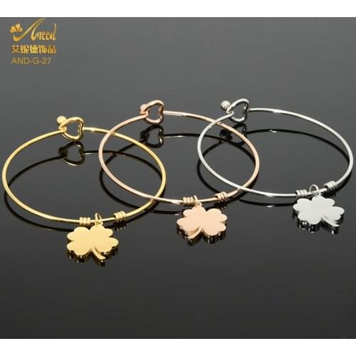 ANIID Leaf Stainless Steel Bracelets For Women Charm Jewelry Coff Bangles Gold Party Gifts Designer Female Fashion Wholesale New