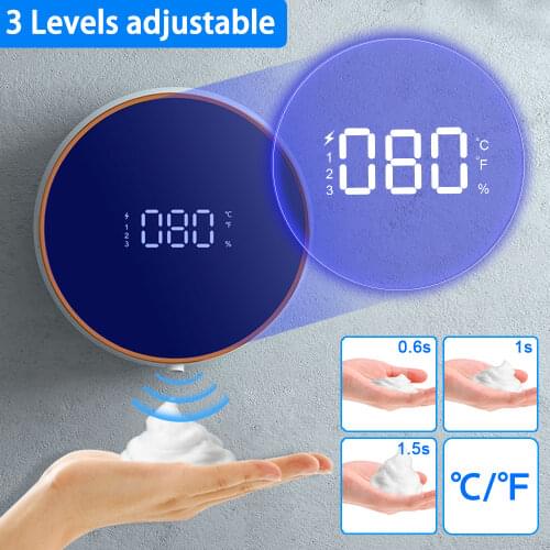 Touchless Automatic Soap Dispenser USB Liquid Foam Machine Wall-mounted Infrared Sensor Electric Hands Free Hand Sanitizer Tool