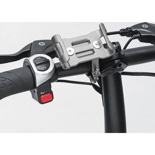 Mountain Bike Aluminum Alloy Phone Holder Motorcycle Phone Handlebar Mount Cradle 360 Degree Rotating Bracket