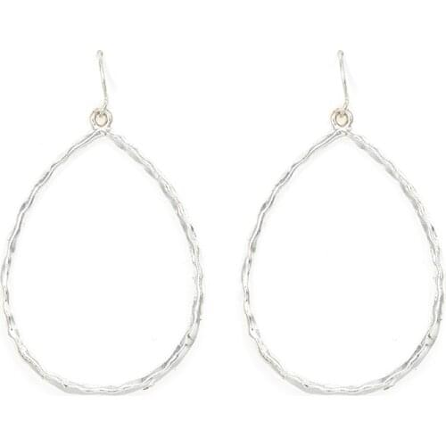 Jaeeyin 2020 Classic Teardrop Hoop Earrings Rosegold Fish Hook Jewelry Unusual Minimalist Small Gold Hoop Earrings For Women