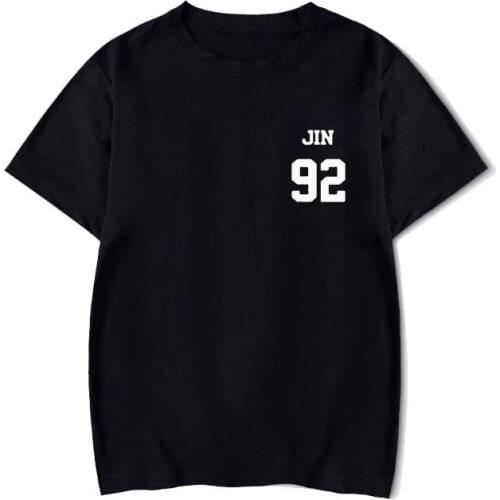 2019 series doll T-shirt round neck short-sleeved shirt Korean bulletproof youth group personality T-shirt kpop t-shirt