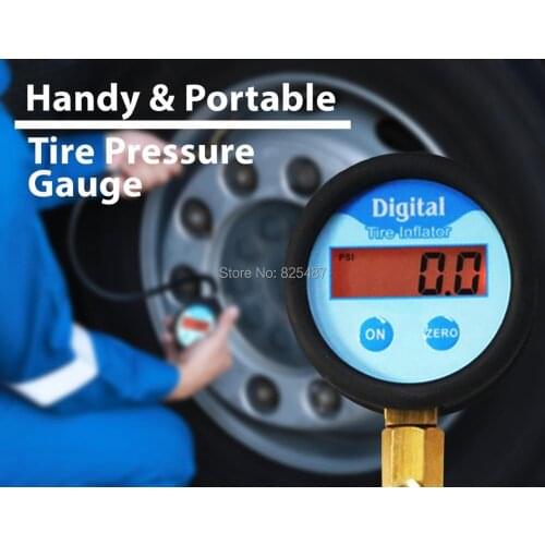 0-200PSI Pro Digital Tire LCD Air Pressure Gauge With Hose Tester Deflator for Car Truck Van Boat Motorcycle Digital Gauge