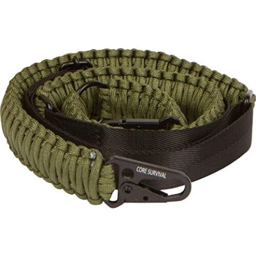 NEW Adjustable Paracord Rifle Gun Sling Strap With Swivels Green