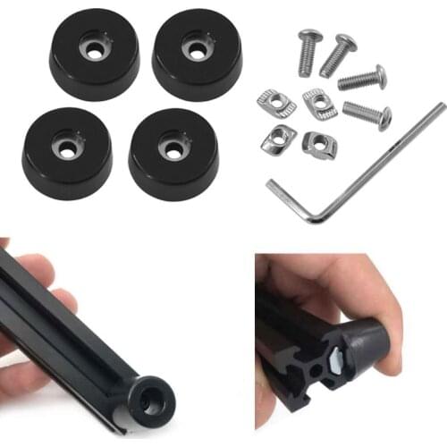 4 Sets Antivibration Feet For i3 MK3 Printer Kit Anti-vibration Rubber Landing Mat Feet For 2020 Profile 3D Printer Parts