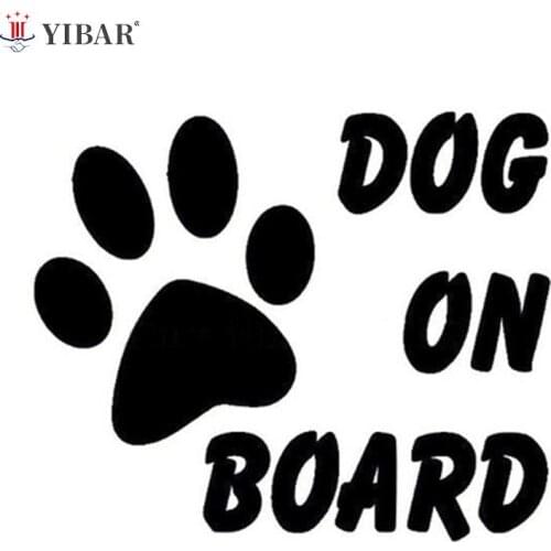 1PC Baby Pet Dog on Board Car Stylish Car Stickers Reflective Warning Sign Dacel
