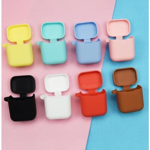 Mini Anti-falling Dustproof Solid Color Silicone Earphone Case Dust-Proof Protective Cover For Xiaomi Air Wireless Earphones