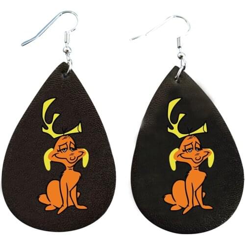 Super Santa GRINCH Stink Stank Stunk 2020 Earrings- Christmas Gift Housewarming Party