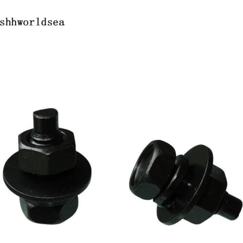 Shhworldsea 100pcs Free Shipping Zinc Black Hexagon Screw Auto Fastener Clip