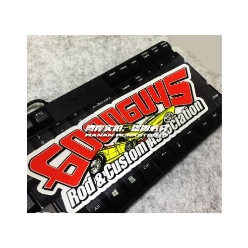Car Styling SUV 4x4 Auto Window Motorcycle Guitar Sticker Decals for Good Guys Rod Custom Association 200x70mm