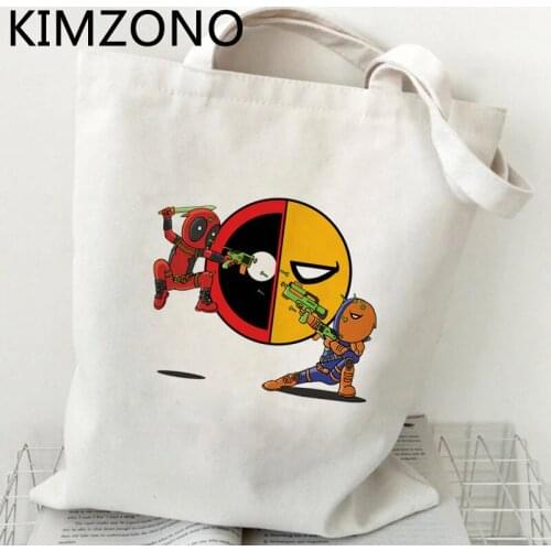 Deadpool shopping bag shopper bolso shopper jute bag tote bolsa bag foldable net reciclaje string sac toile