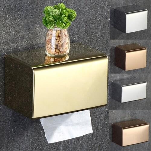 Toilet Paper Holder 304 Stainless Steel Wall Mounted Bathroom Toilet Paper Roll Holder Bathroom Storage soporte papel higienico