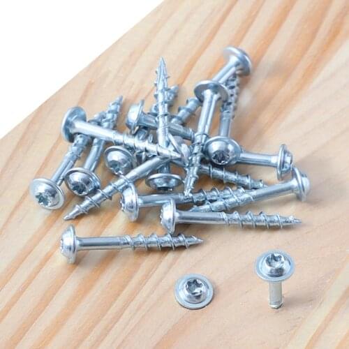 Woodworking High Strength Strong Force Galvanized Nails for Pocket Hole Jig with 100 Pcs Self-Tapping Screws T20